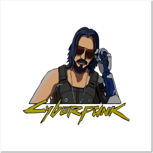 Keanu Reeves. Cyberpunk 2077 Posters and Art